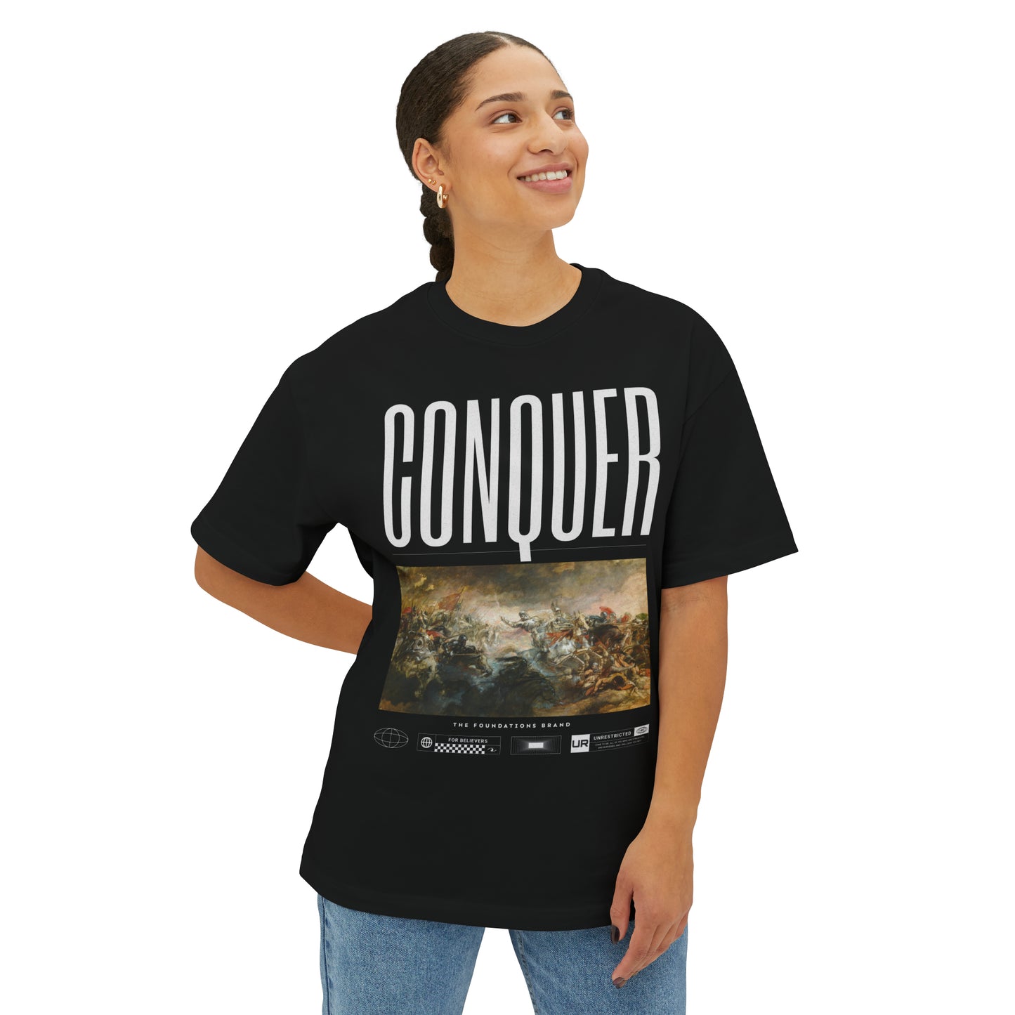 Conquer Unisex Oversized Boxy Tee