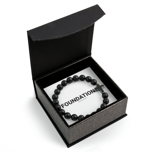 The Foundations Brand Cross Bead Bracelet