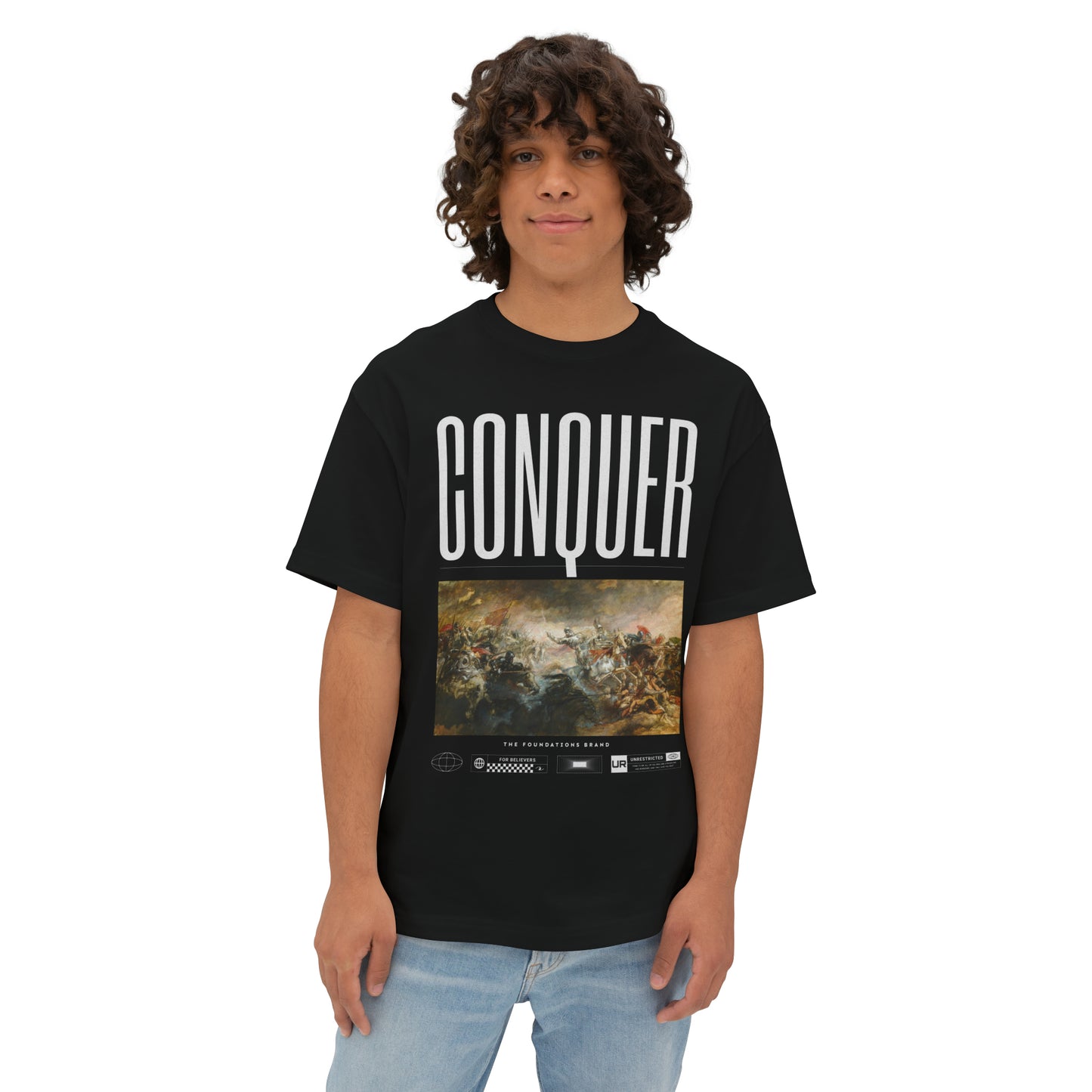 Conquer Unisex Oversized Boxy Tee